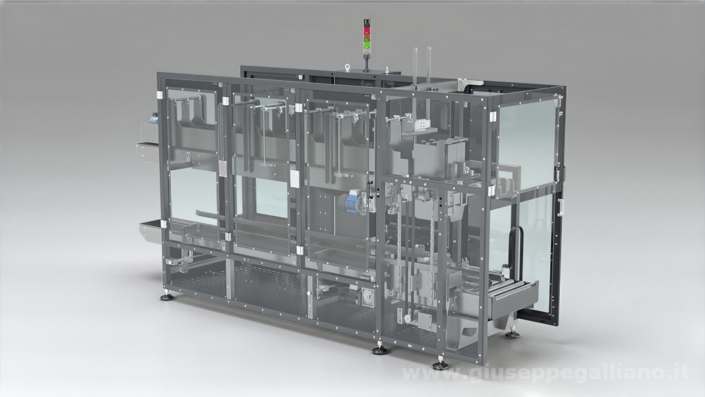 Animazione 3D Linea Packaging